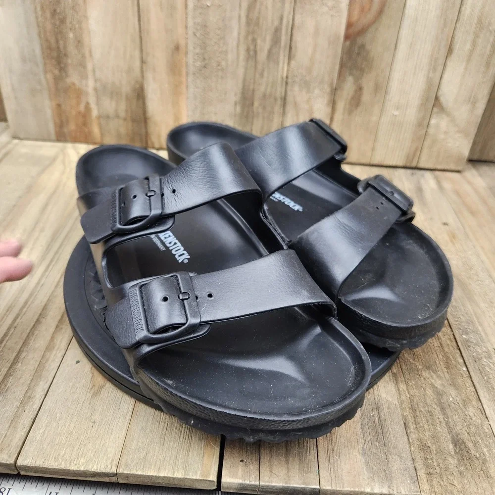 Birkenstock Arizona EVA Black Sandals Mens size 10 Euro 43 Waterproof Slides